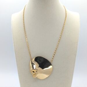Vintage Pierre Cardin Face Medallion Necklace